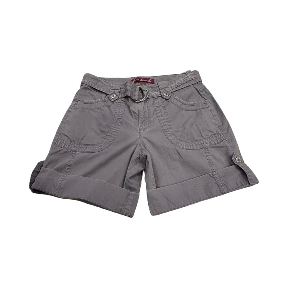Gloria Vanderbilt Charcoal Cargo Shorts